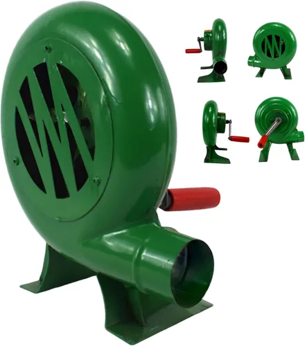 Miniatura 2 de Ventiladores de barbacoa, soplador de barbacoa de 200 W, mini soplador de forja de herrero con conducto de hierro, soplador manual portátil