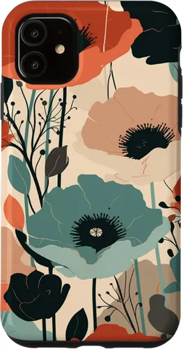 Miniatura 8 de Funda para iPhone 11 Pro Max Minimal Poppy Flower Boho Floral Cute Aesthetic