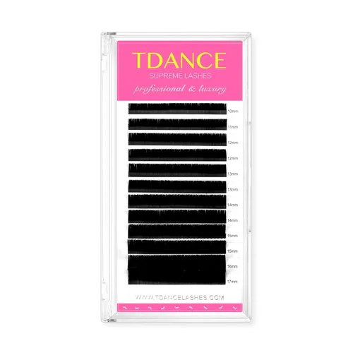 Miniatura 12 de Extensiones de pestañas TDANCE, pestañas falsas de color negro mate, CC D DD J B L, volumen y pestañas clásicas, extensiones de pestañas 0