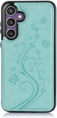 Miniatura 7 de Asuwish Funda de teléfono para Samsung Galaxy S23 FE 5G con protector de pantalla de vidrio templado y tarjetero con soporte para tarjetero, soporte