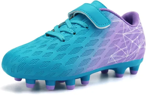 brooman Zapatos deportivos de fútbol para niños y niñas, para exteriores