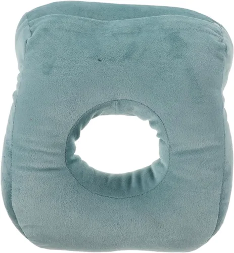 Almohada de masaje azul para cama Almohada de dormir boca abajo con soporte de brazo Almohada de espuma viscoelástica para siesta