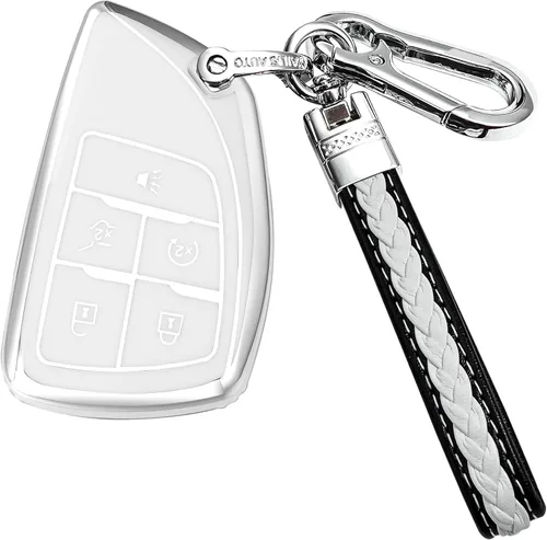 Miniatura 9 de Funda protectora para llavero Chevrolet de TPU, compatible con GMC Silverado 1500 Sierra 2023 2024 2025, 2500HD 3500HD, llave inteligente remota