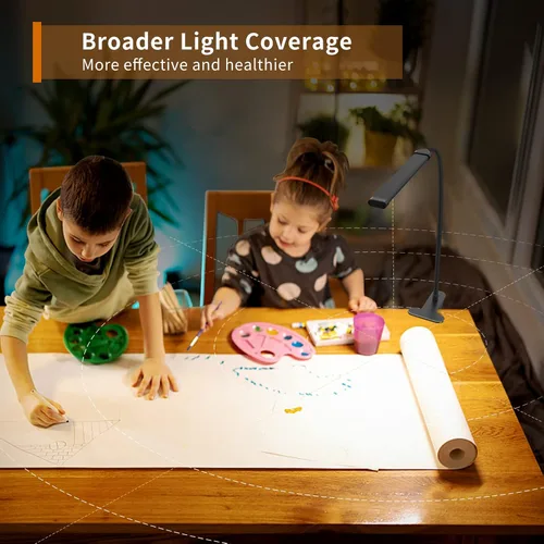 Miniatura 7 de iZELL Luz de Libro, Luz de Lectura LED con Clip [3 Modos de Color y 10 Niveles de Brillo] Lámpara de Libro Flexible de Cuello de Ganso para Niños