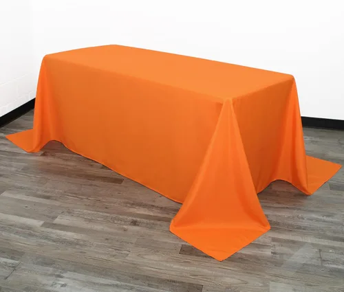 Miniatura 58 de Your Chair Covers - Mantel rectangular de poliéster de 90 x 132 pulgadas, color morado, mantel de boda sin costuras de alta calidad para mesas
