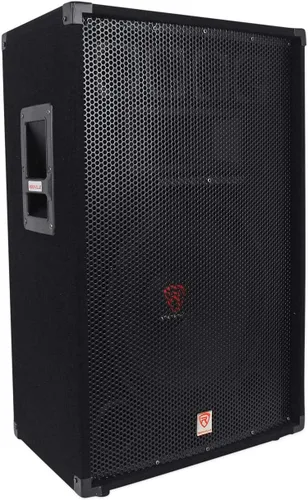 Miniatura 5 de Rockville RSG12.2 Altavoz PA pasivo de 3 vías dual de 12 pulgadas y 2000 W, 4 ohmios, tweeters piezoeléctricos, sonido de rango completo