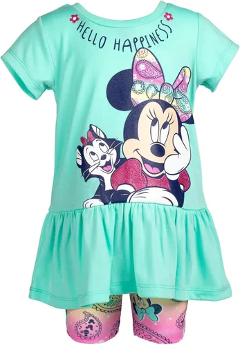 Miniatura 5 de Disney Minnie Mouse Mickey Mouse - Camiseta corta con diseño de nudo para niñas