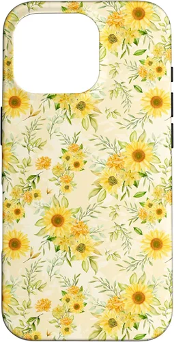 Miniatura 20 de Cute Sunflower Pattern Yellow Pastel Flower Case for iPhone 16