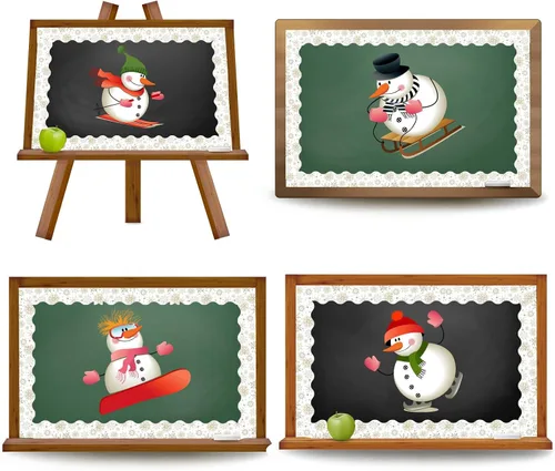 Miniatura 4 de Rollo de borde de tablero de anuncios de Navidad de 65 pies con diseño de copo de nieve y oro gris para vacaciones de invierno, Navidad, aula