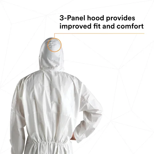 Miniatura 5 de 3M 4510Overoles desechables, XL, Blanco, 25