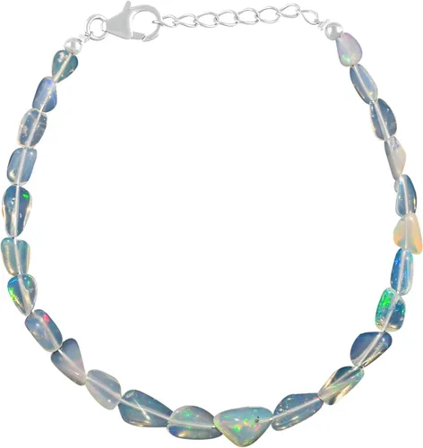 MULTI GEMSTONE - Bangle Link Bracelet