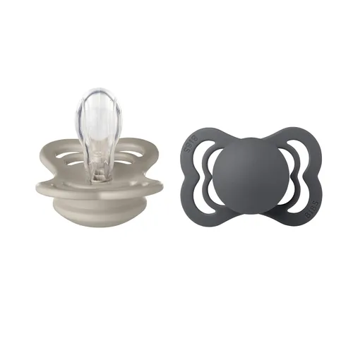 Miniatura 6 de BIBS Supreme Chupete para Bebé Paquete de 2 Hecho en Dinamarca Chupete Tranquilizador Sin BPA, Pezón Simétrico. Silicona, Talla 1 (0-6 Meses)
