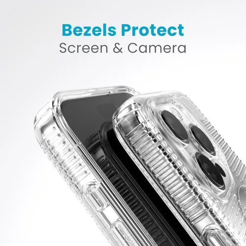 Miniatura 6 de Funda transparente Speck para iPhone 15 Pro - Delgada, diseñada para MagSafe, protección contra caídas con agarre - resistente a rayones