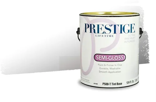 Miniatura 1301 de Pintura Exterior + imprimación PRESTIGE, todo-en-uno, 1 galón, acabado mate, color comparable al Valspar* Royal Gray* VS151-Gris real