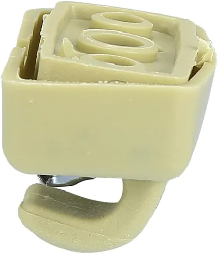 Miniatura 3 de X AUTOHAUX Gancho para visera parasol beige soporte para VW Golf Jetta Passat Beetle 3B0857561A