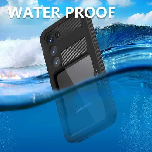 Miniatura 3 de Samsung Galaxy S23 - Funda impermeable a prueba de caídas, Galaxy S23 de cuerpo completo, funda totalmente sellada con protector de pantalla
