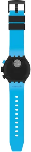 Miniatura 4 de Swatch Correa de silicona de cuarzo negro reloj casual 20 Modelo SB02B401 Negro