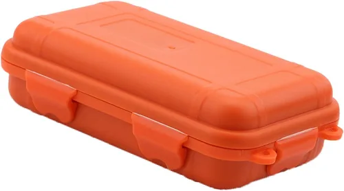 Miniatura 4 de Yosoo Caja de almacenamiento hermética para exteriores, impermeable, para supervivencia, contenedor de pesca (color naranja, negro y barro, L) cajas