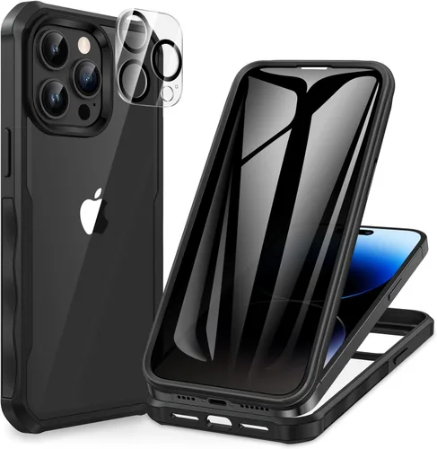 Miniatura 130 de CENHUFO Funda de privacidad para iPhone 11 Pro, funda de cuerpo completo con protector de pantalla de privacidad de vidrio templado 9H integrado