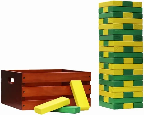Miniatura 51 de Tailgating Pros Maderas gigantes de primera calidad con caja manchada: ¡elige los colores de tu equipo! Juego gigante para patio al aire libre