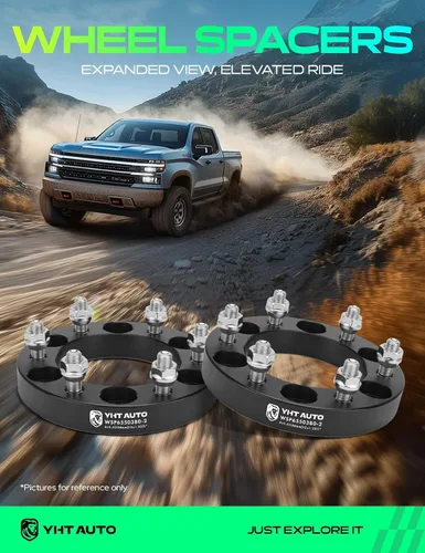 Miniatura 2 de YHTAUTO Espaciadores de rueda de 6x5.5 pulgadas de 1 pulgada compatibles con modelos INFINITI, Nissan, QX4, QX56, Frontier, Armada, Pathfinder