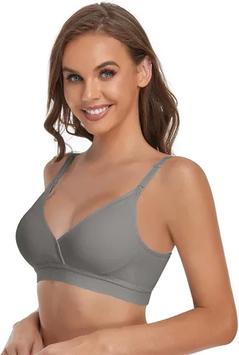 Miniatura 3 de JOYTREE Wireless Nursing Bras for Breastfeeding 3 Pack Maternity Bras for Pregnancy Supportive for Women with Extra Extenders