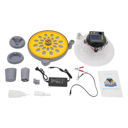 Miniatura 8 de 12 incubadoras para incubar huevos, incubadora de huevos de gallina con giro automático de huevos y pantalla de humedad y luz LED para incubar pollos