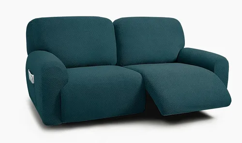 ULTICOR Sofá reclinable extra ancho de 75 a 100 pulgadas, funda de sofá reclinable de 2 plazas, funda de sofá reclinable extra ancha, tela jacquared