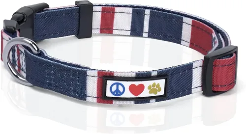 Miniatura 59 de Collar para mascotas Pawtitas, de 6 pies, suave, ajustable, color sólido, de nailon. El collar y arnés a juego para perros y cachorros, se venden