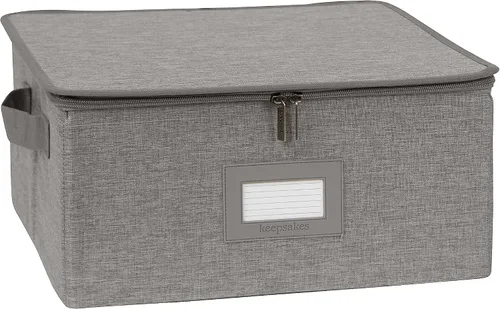 Miniatura 22 de Covermates Keepsakes - Juego de cajas de almacenamiento con cierre de cremallera, paquete de 3 cubos organizadores de poliéster resistente, diseño