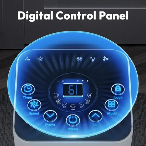 Miniatura 4 de Acondicionadores de aire portátiles de 10,000 BTU, aire acondicionado portátil con control remoto para habitación de hasta 450 pies cuadrados