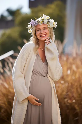 Miniatura 4 de Ekouaer Vestido de maternidad 3 en 1 para maternidad, trabajo de parto y lactancia, camisón de enfermería, ropa de dormir para lactancia, tallas S a