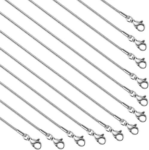 Miniatura 13 de UMAOKANG Cadena de joyería para hacer joyas, cadenas de acero inoxidable chapadas en oro, suministros para hacer joyas a granel, Acero inoxidable