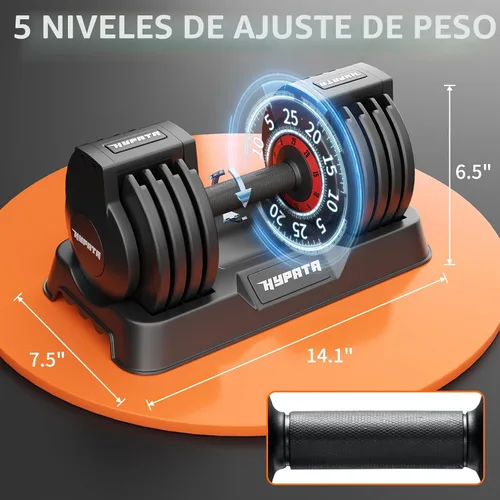 Miniatura 7 de 25/55 lbs Pair Adjustable Dumbbell Set, Adjust Dumbbell Weight for Exercises Pair Dumbbells for Men and Women in Home 25lbs-Prime