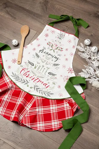 Miniatura 5 de DII Delantal de cocina de Navidad ajustable para mujer, tamaño adulto para cocinar, hornear, manualidades y entretenimiento Estoy soñando