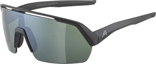 ALPINA Gafas de ciclismo antivaho con espejo y que mejoran el contraste para hombres y mujeres, 100% protección UV, TURBO HR Q-LITE
