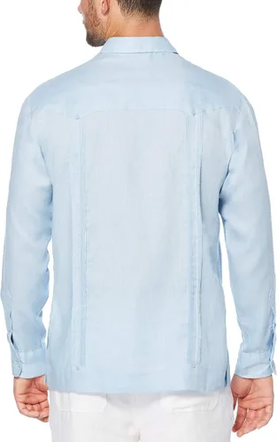 Miniatura 3 de Cubavera Men's 100% Linen Four-Pocket Long Sleeve Button Down Guayabera Shirt (Size Small - 5X Big & Tall)