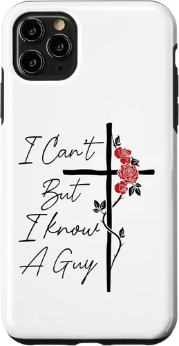 Miniatura 13 de I Can't But I Know A Guy Jesus Cross Flowers Case for iPhone 17