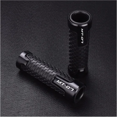 Miniatura 4 de Manillar de motocicleta de 7/8 pulgadas, 0.866 in, agarre de manillar de motocicleta CNC, empuñaduras de goma para manubrio de mano de goma, Negro