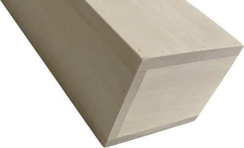 Miniatura 3 de Repisa flotante de madera sintética rústica de tamaño U Pick sin terminar
