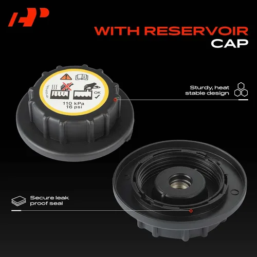 Miniatura 5 de A-Premium Tanque de expansión de recuperación de desbordamiento de refrigerante del motor [con tapa] compatible con Ford Ranger 2001-2011 y Mazda