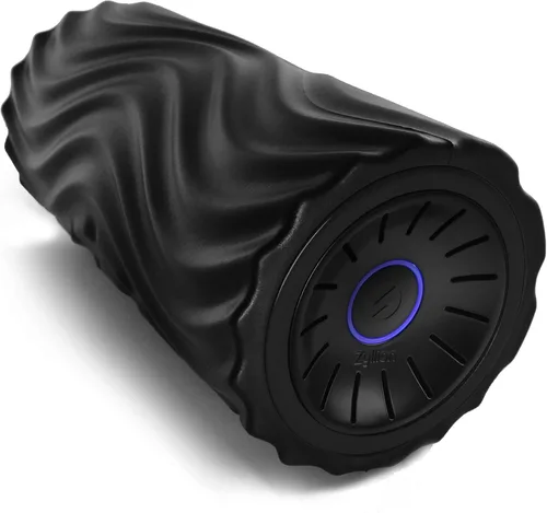 Miniatura 10 de Zyllion Bola de masaje vibratoria de maní con 4 modos - Rodillo masajeador eléctrico inalámbrico recargable de tejido profundo para aliviar el dolor