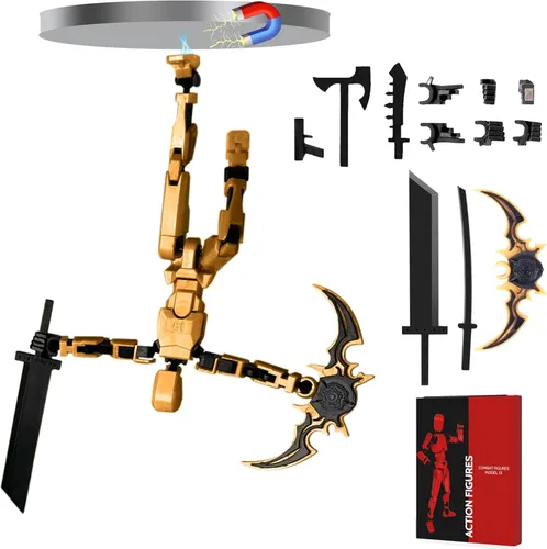 Miniatura 9 de Juego de figuras de acción, modelo 13 figura de acción móvil multiarticulada, caja de regalo, ideal para seres queridos y amigos. Rojo