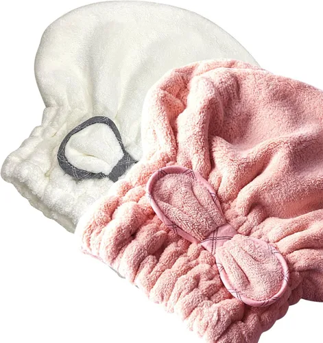 Miniatura 9 de Jseng Gorro Grande de Microfibra de Secado Rápido para Cabello [Nueva Actualización], Extremadamente Suave y Ultra Absorbente, Gorros de Secado
