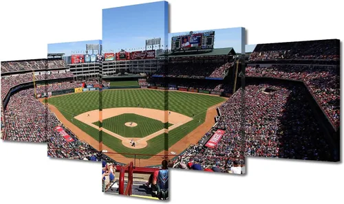 Miniatura 41 de Arte para pared, lienzo para estadio deportivo, arte para pared, diseño de campo de Wrigley en Chicago, pinturas de Chicago, impresiones sobre
