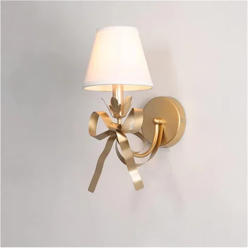 Miniatura 3 de Lámpara de pared, aplique de pared, arco de princesa, lámpara de pared estilo francés, lámpara de pared para habitación de niñas, E14, de una sola