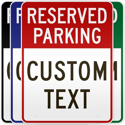 Miniatura 13 de My Sign Center - Letrero de estacionamiento reservado, letreros de estacionamiento personalizados para negocios, 12 x 18 pulgadas, reflectante 3M