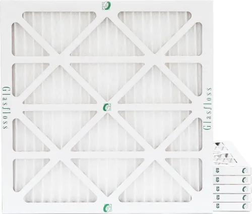 Glasfloss ZL 8x8x1 MERV 10 (FPR 5-6) Filtros de aire para caldera/aire acondicionado. (Caja de 6). Tamaño real: 8 x 8 x 7/8