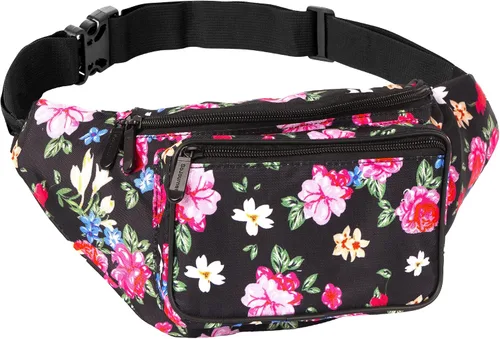 SoJourner Riñonera, bolsa para la cintura con estampado y bolsas de fiesta para hombres, mujeres festivales, raves bonita bolsa para la cintura,