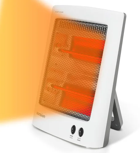 Calentador infrarrojo, calentador eléctrico portátil, calentador de espacio para uso en interiores, calor radiante para oficina en casa, dos ajustes